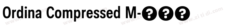 Ordina Compressed M字体转换